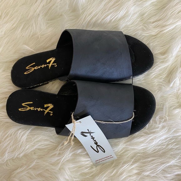 BNWT SEVEN7 MALIBU SANDAL color BLACK, SIZ… - Picture 6 of 7